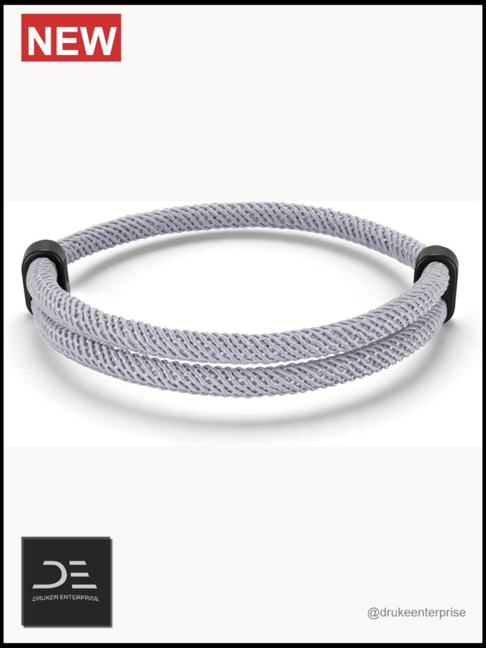 Adjustable Braided Nautical Rope Bracelet Set - 6-Pack Stainless Steel